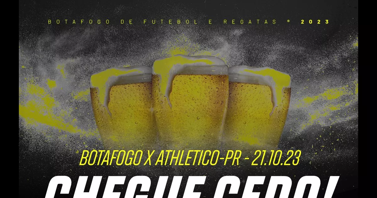Botafogo x Athletico-PR terá Dose Tripla de Cerveja