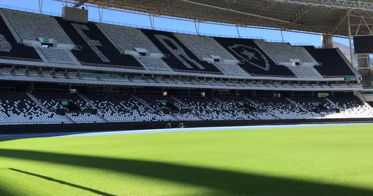 Gramado do Nilton Santos ganha elogios e Botafogo é destaque por postura contra racismo